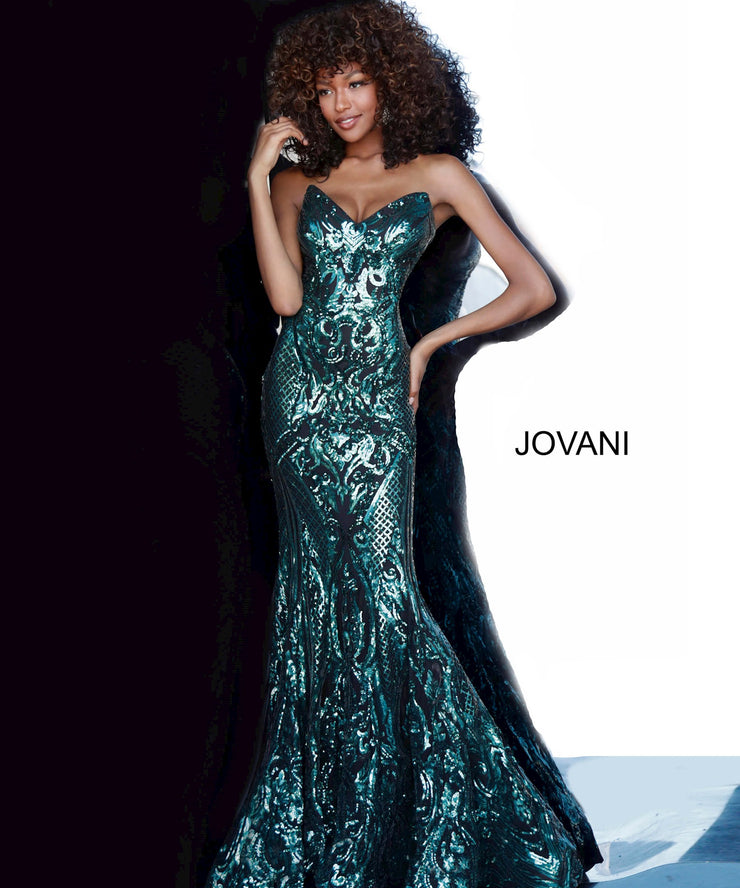 JOVANI Black/Green Prom Dress at XO by ...